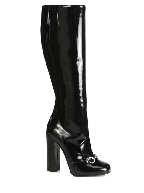 gucci knee-high boots - black|Gucci thigh high boots.